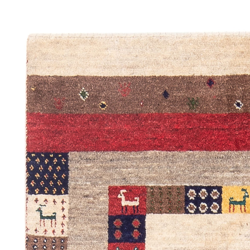 Alfombra Gabbeh - Loribaft Persa - 122 x 83 cm - multicolor