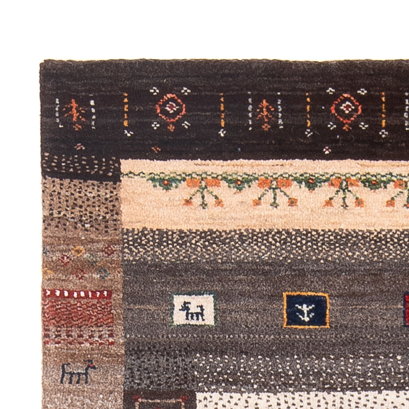 Loribaft Alfombra 121x80cm - Perserteppich Wollteppich