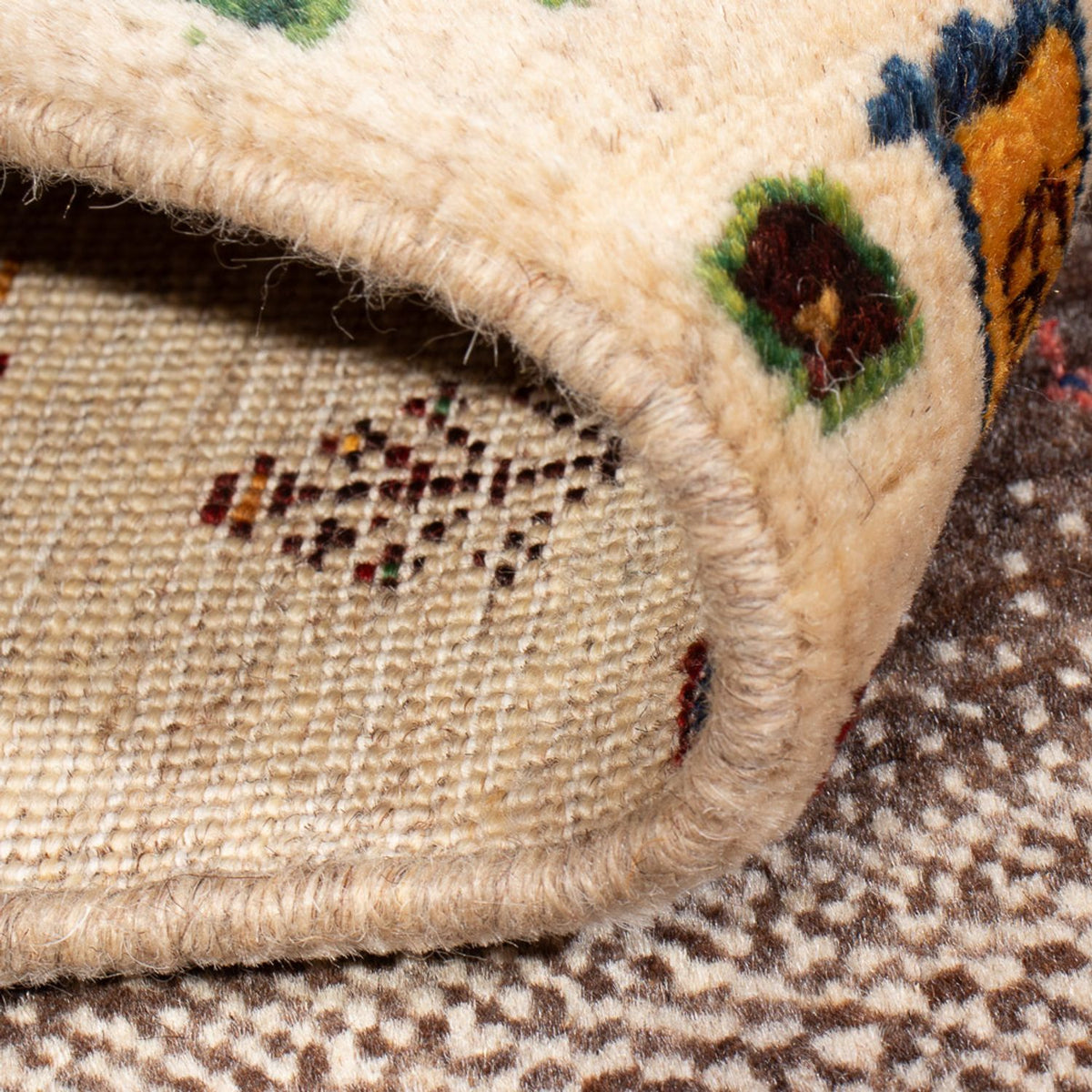 Alfombra Gabbeh - Loribaft Persa - 123 x 86 cm - multicolor