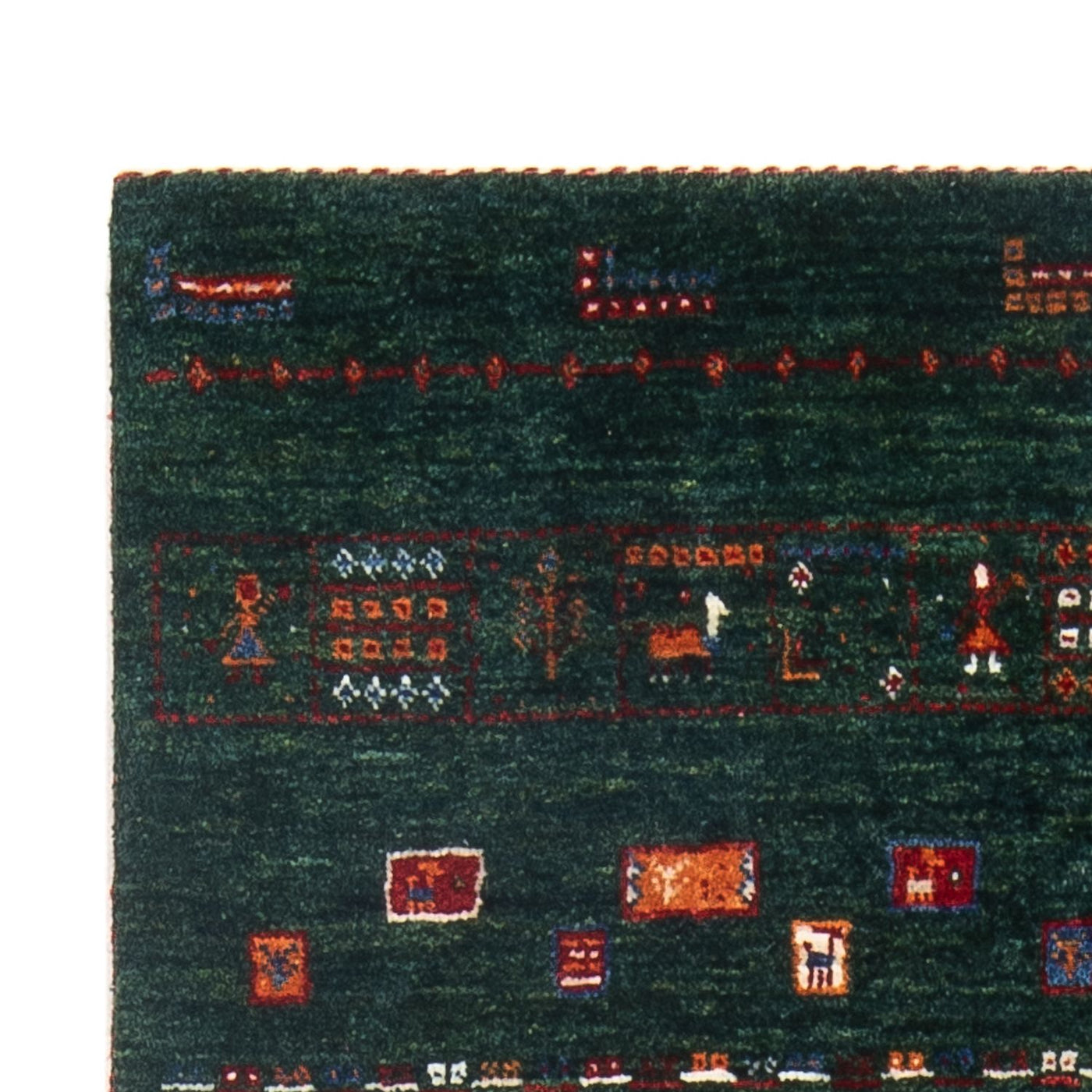 Loribaft Alfombra 136x85cm - Perserteppich Wollteppich