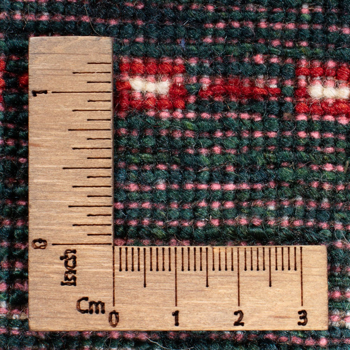 Alfombra Gabbeh - Loribaft Persa - 135 x 85 cm - verde oscuro