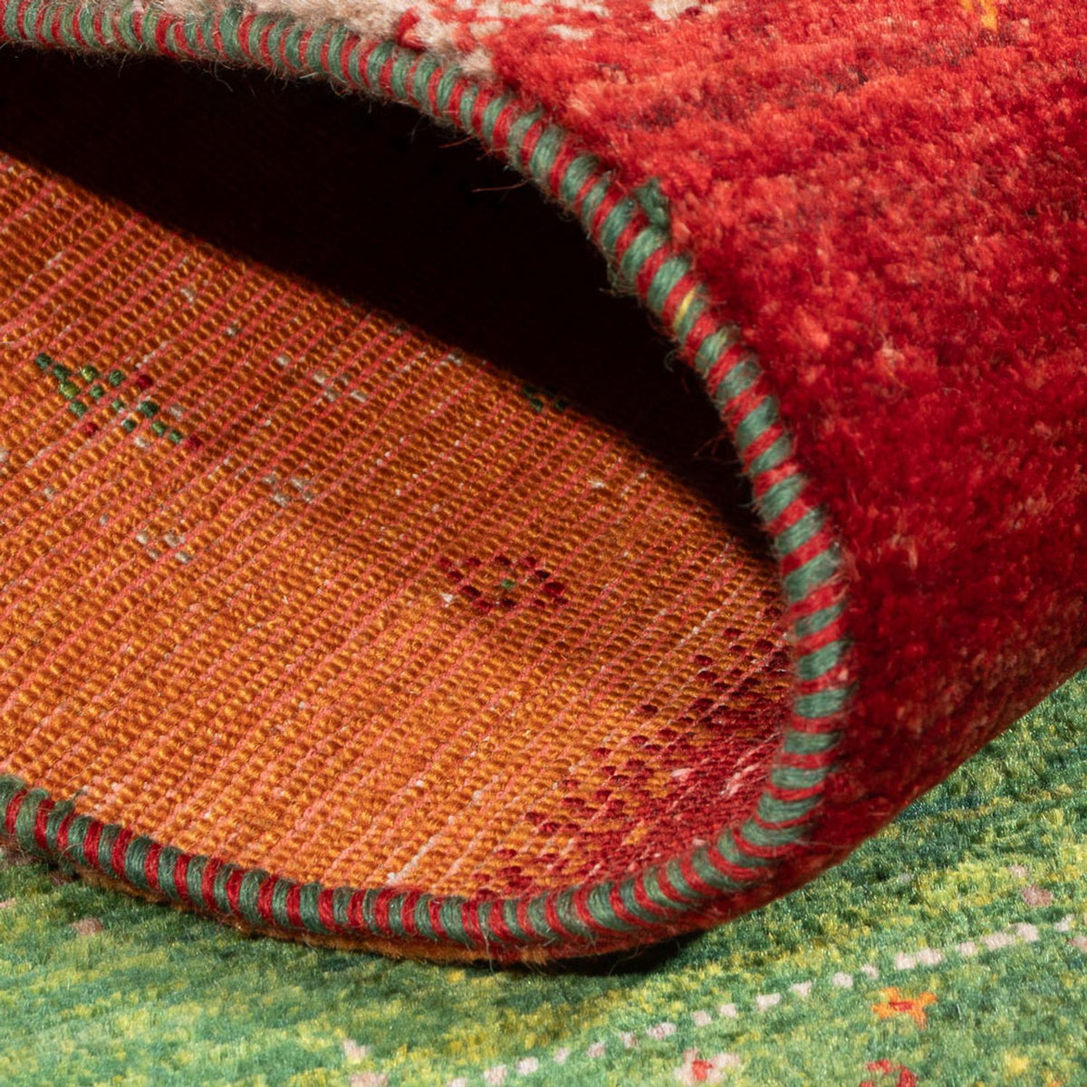 Alfombra Gabbeh - Loribaft Persa - 135 x 85 cm - multicolor