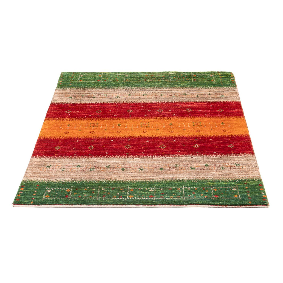Alfombra Gabbeh - Loribaft Persa - 135 x 85 cm - multicolor