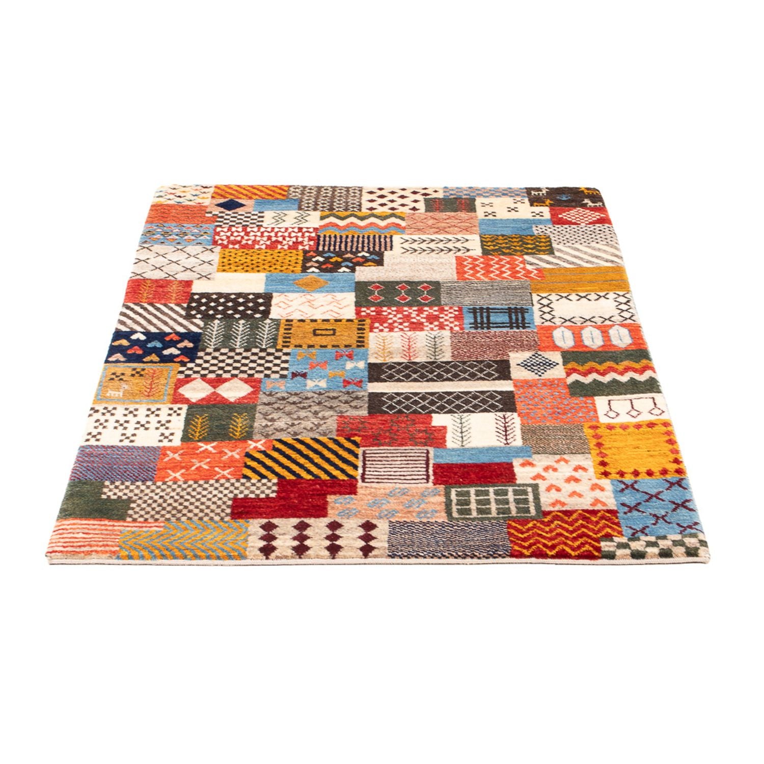 Alfombra Gabbeh - Loribaft Persa - 125 x 82 cm - multicolor