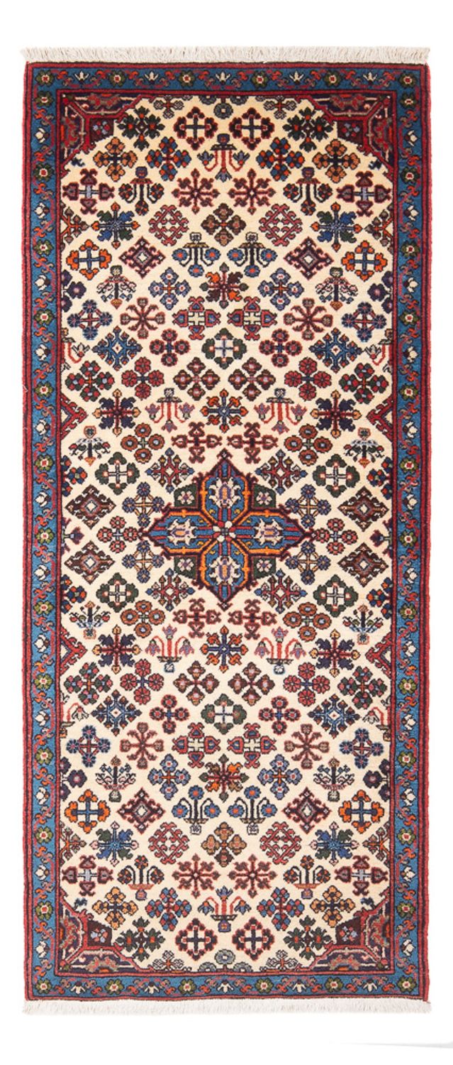 Alfombra de pasillo Alfombra persa - Nómada - 165 x 65 cm - crema