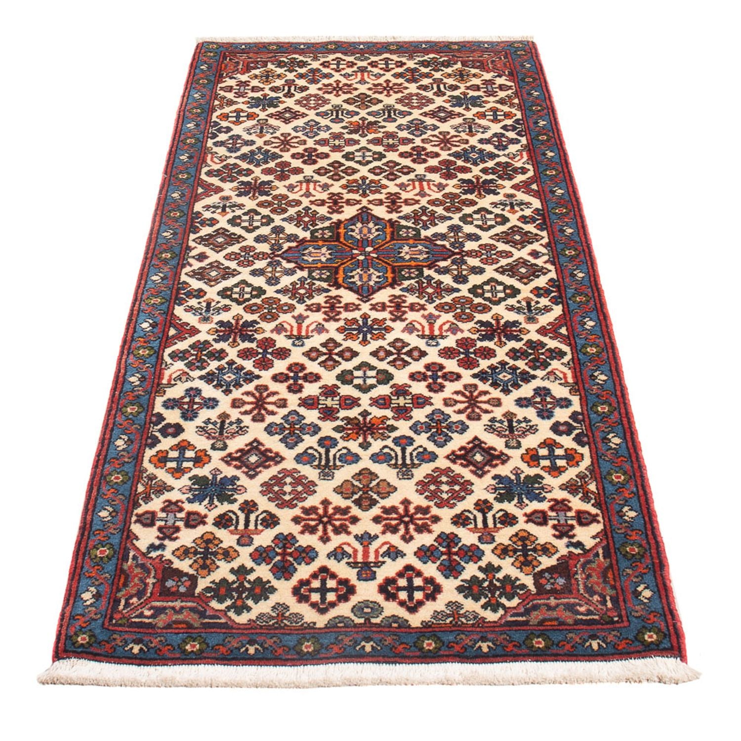 Alfombra de pasillo Alfombra persa - Nómada - 165 x 65 cm - crema