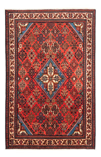 Alfombra persa - Nómada - 156 x 105 cm - rojo