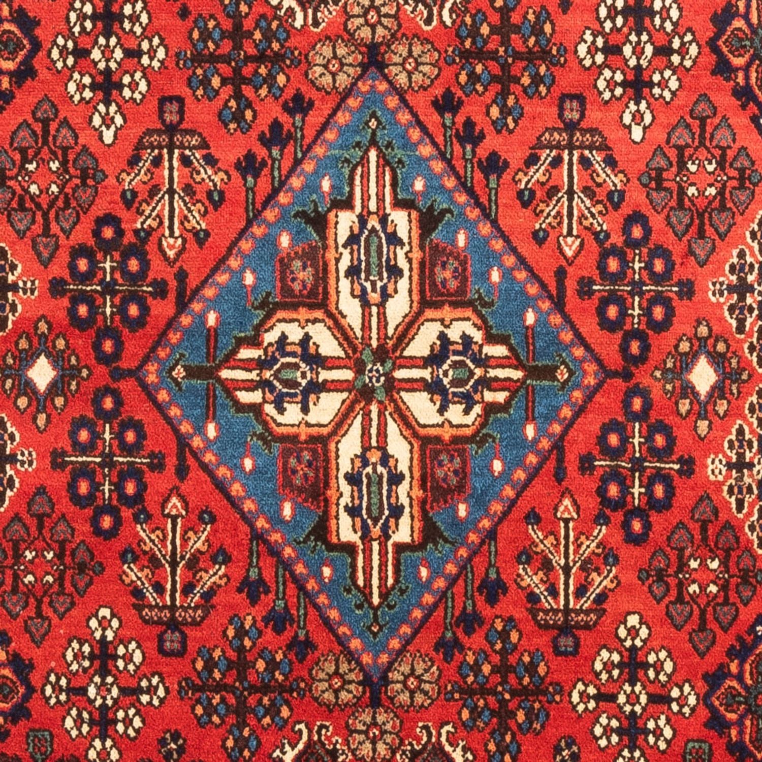 Alfombra persa - Nómada - 156 x 105 cm - rojo
