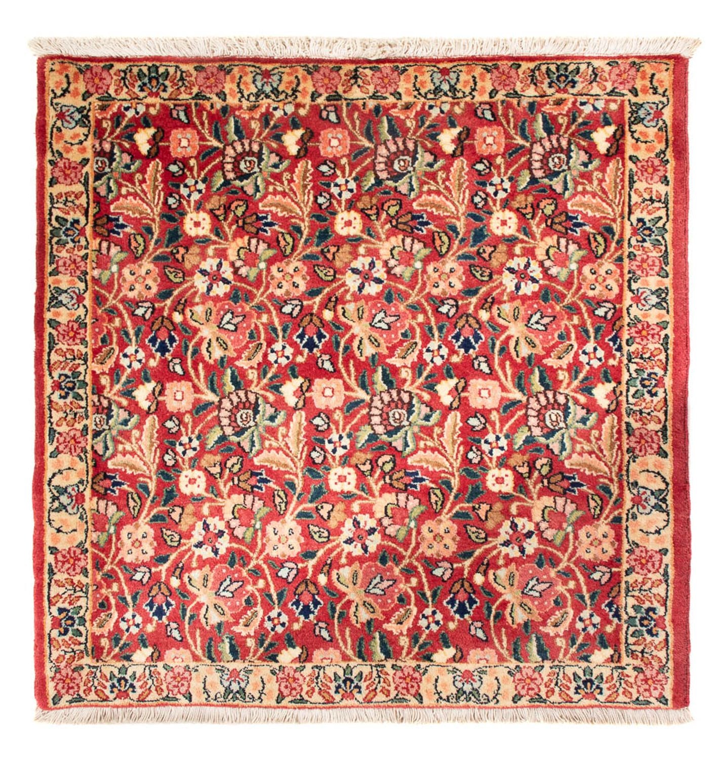 Alfombra persa - Nómada - 84 x 84 cm - rojo