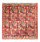 Alfombra persa - Nómada - 84 x 84 cm - rojo