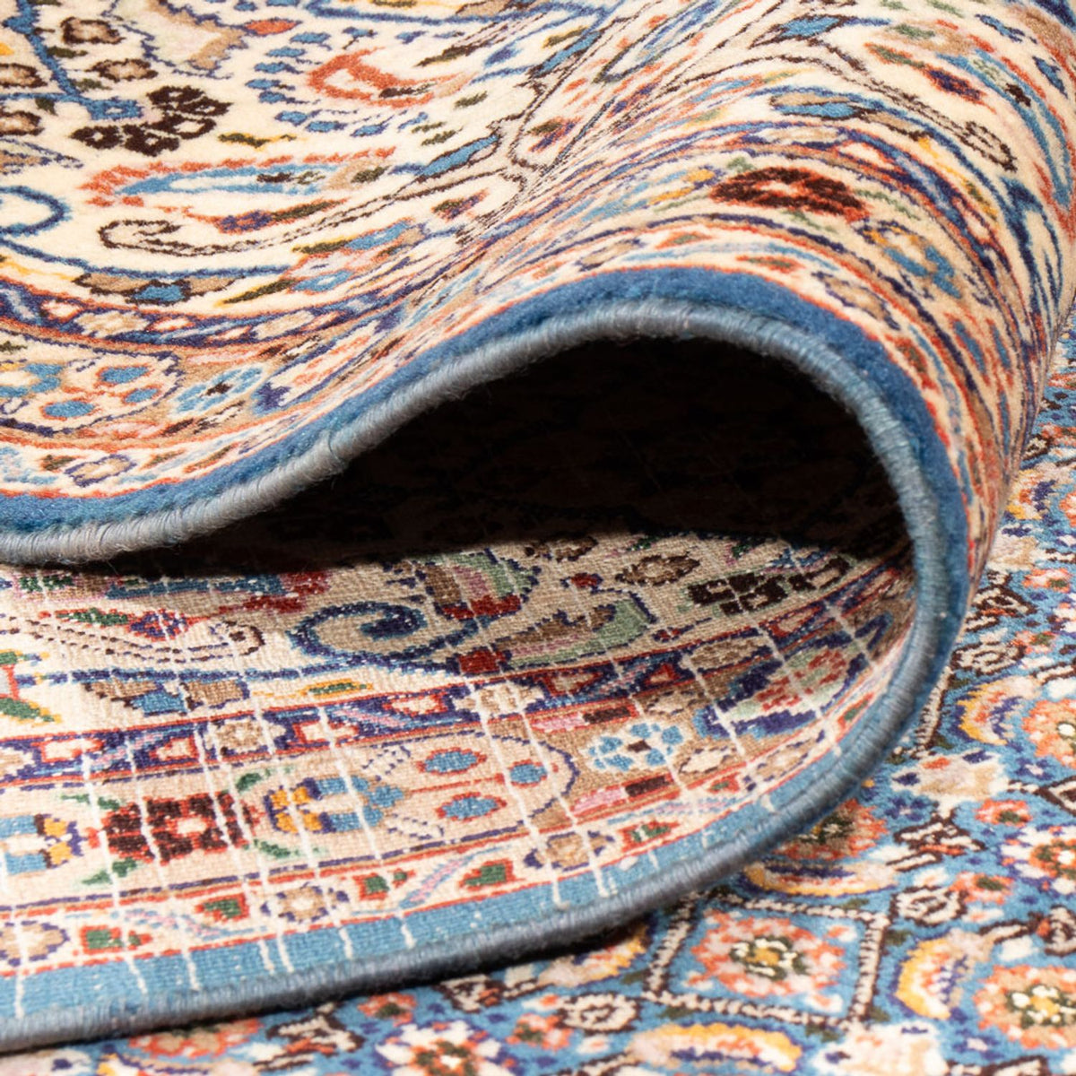 Alfombra persa - Clásica - 340 x 242 cm - azul oscuro