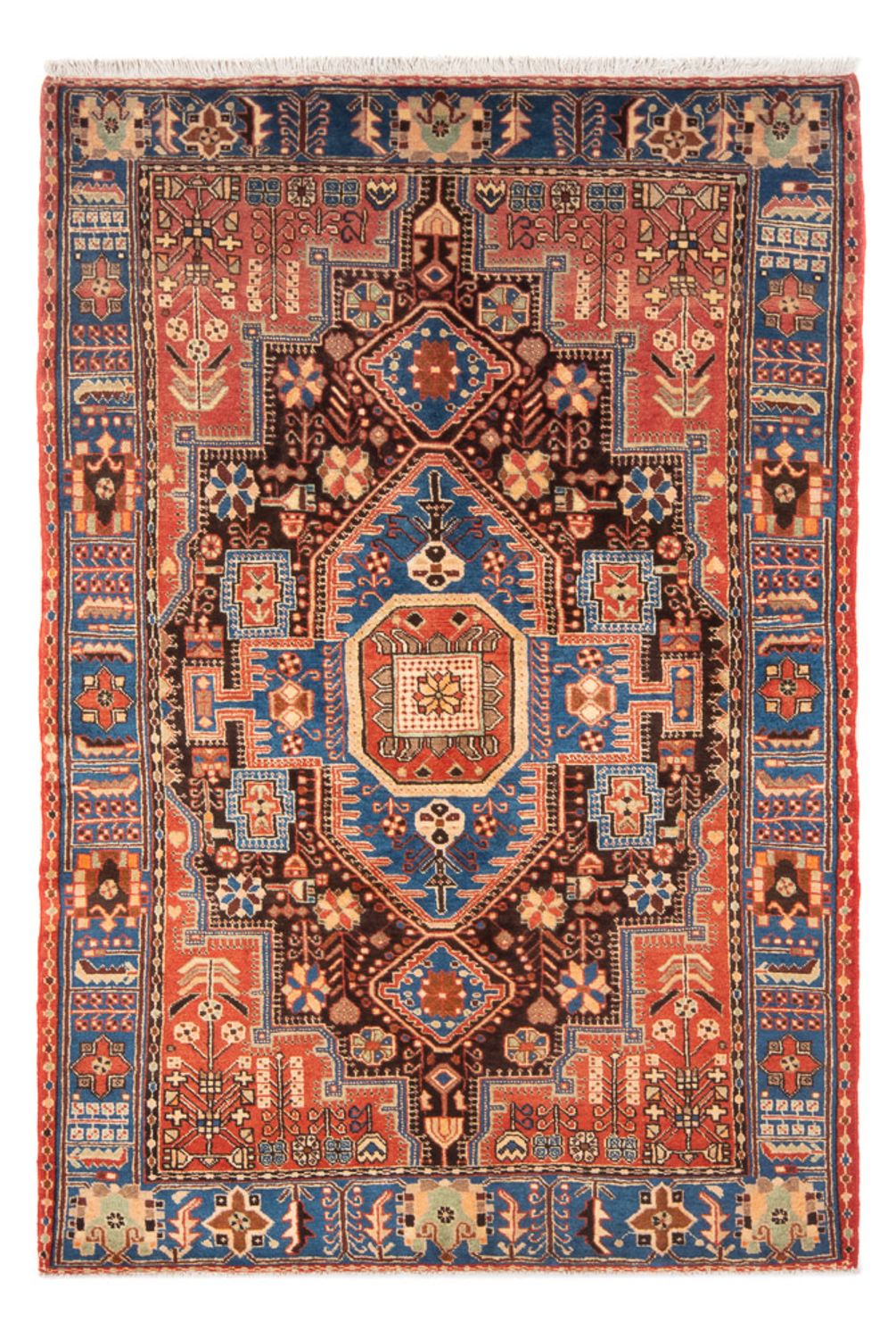 Alfombra persa - Nómada - 214 x 135 cm - azul