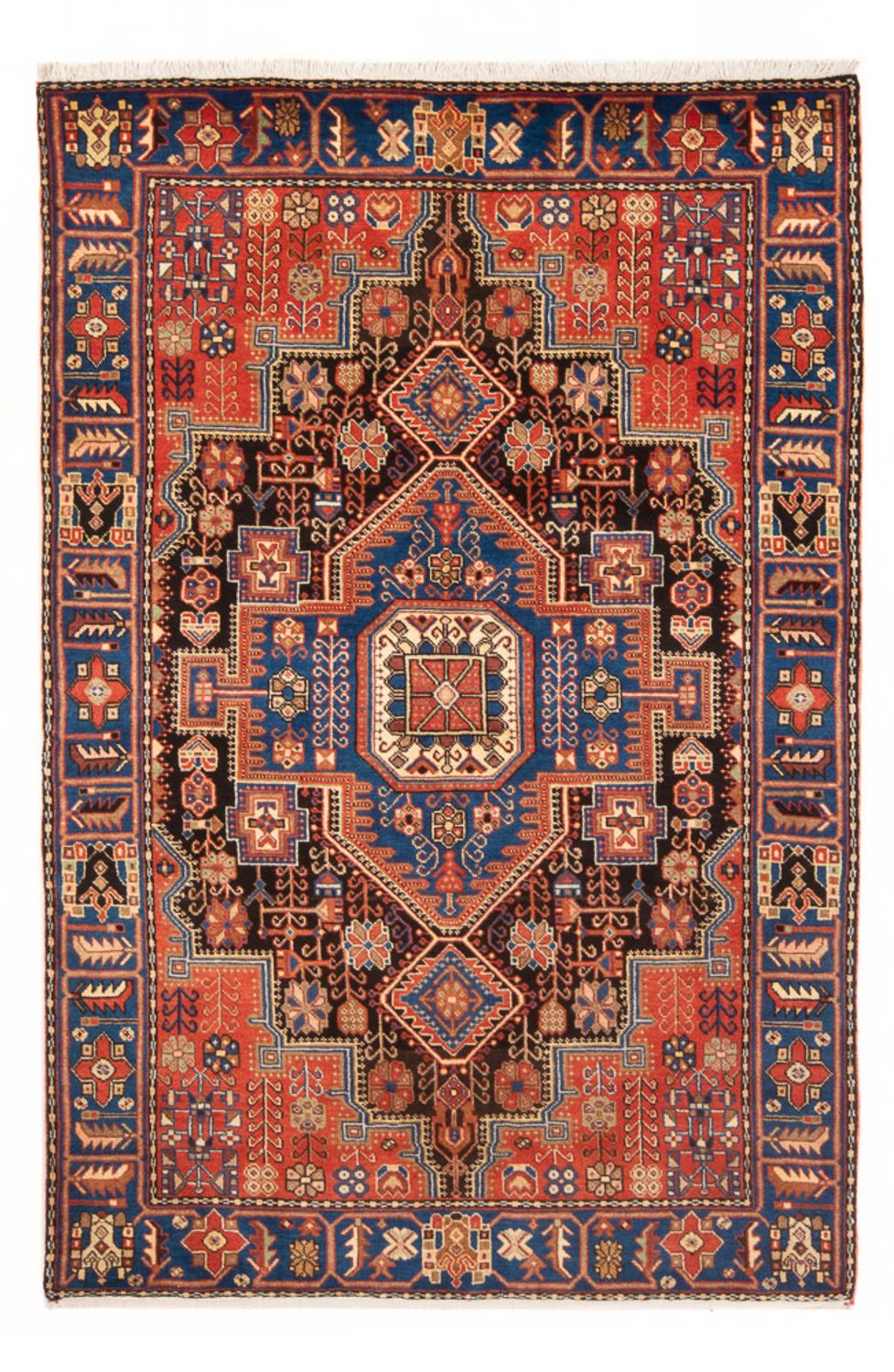 Alfombra persa - Nómada - 205 x 140 cm - azul