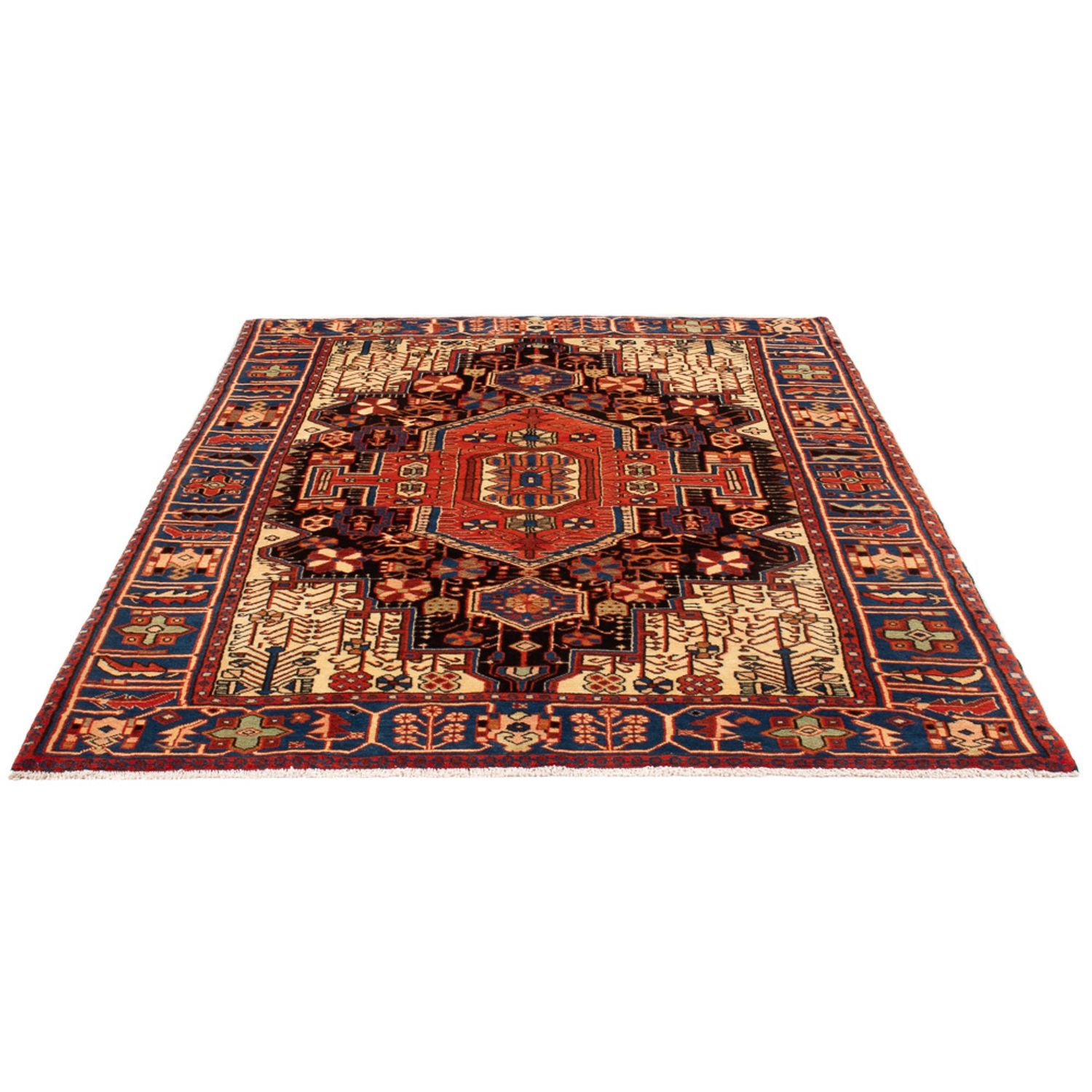 Alfombra persa - Nómada - 207 x 147 cm - rojo
