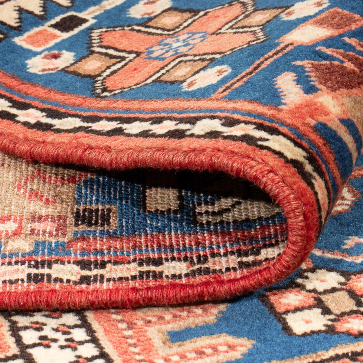 Alfombra persa - Nómada - 205 x 137 cm - azul