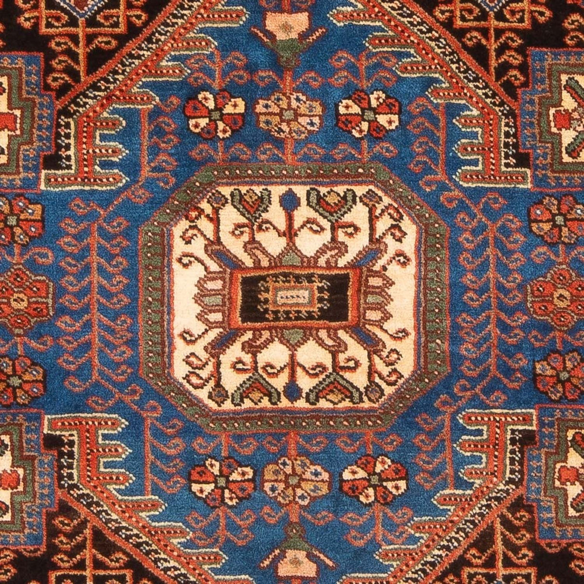 Alfombra persa - Nómada - 196 x 150 cm - azul