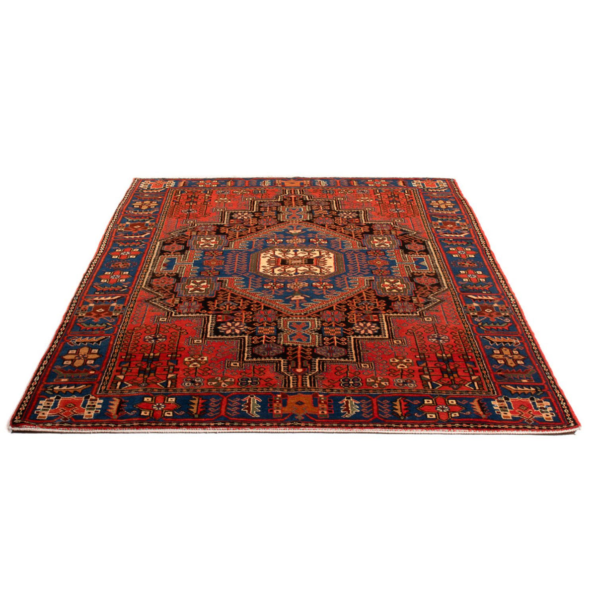 Alfombra persa - Nómada - 196 x 150 cm - azul