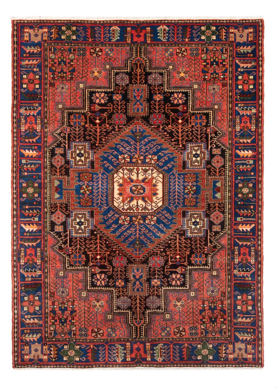 Alfombra persa - Nómada - 205 x 148 cm - azul