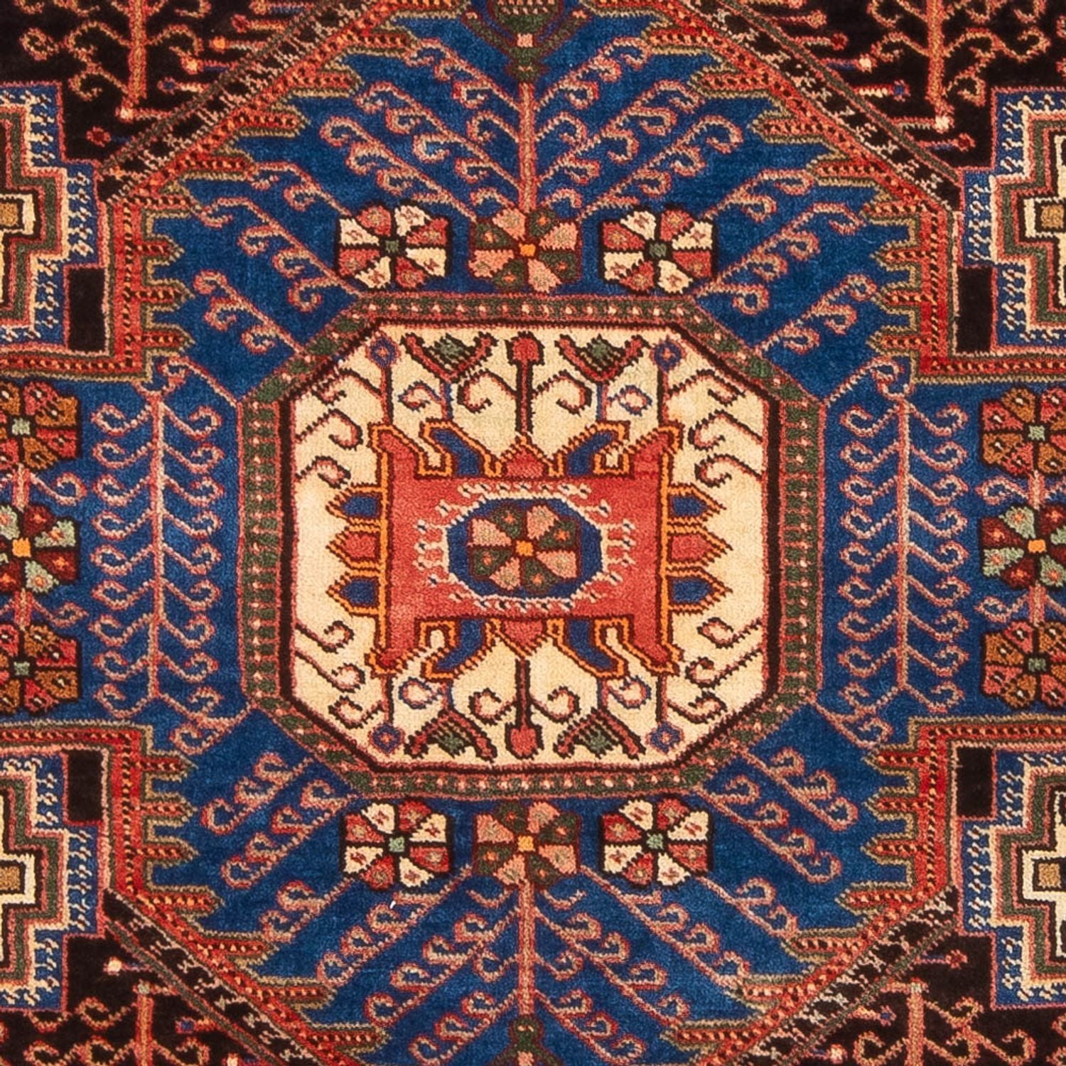 Alfombra persa - Nómada - 205 x 148 cm - azul