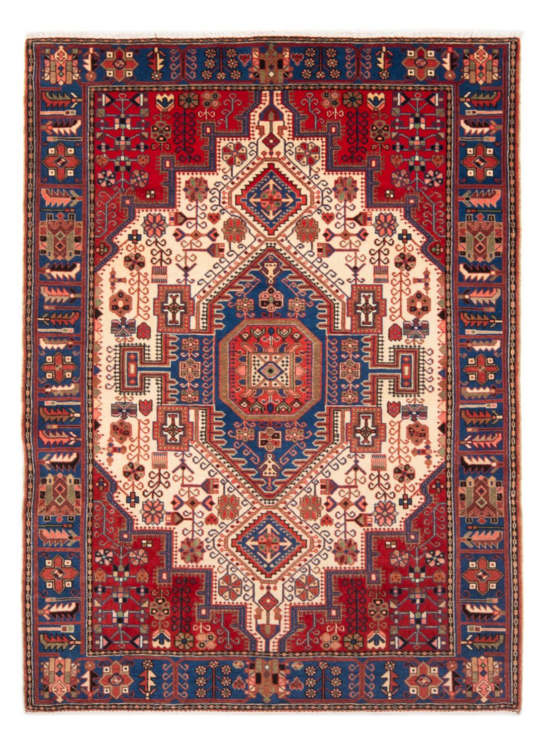 Alfombra persa - Nómada - 210 x 152 cm - azul