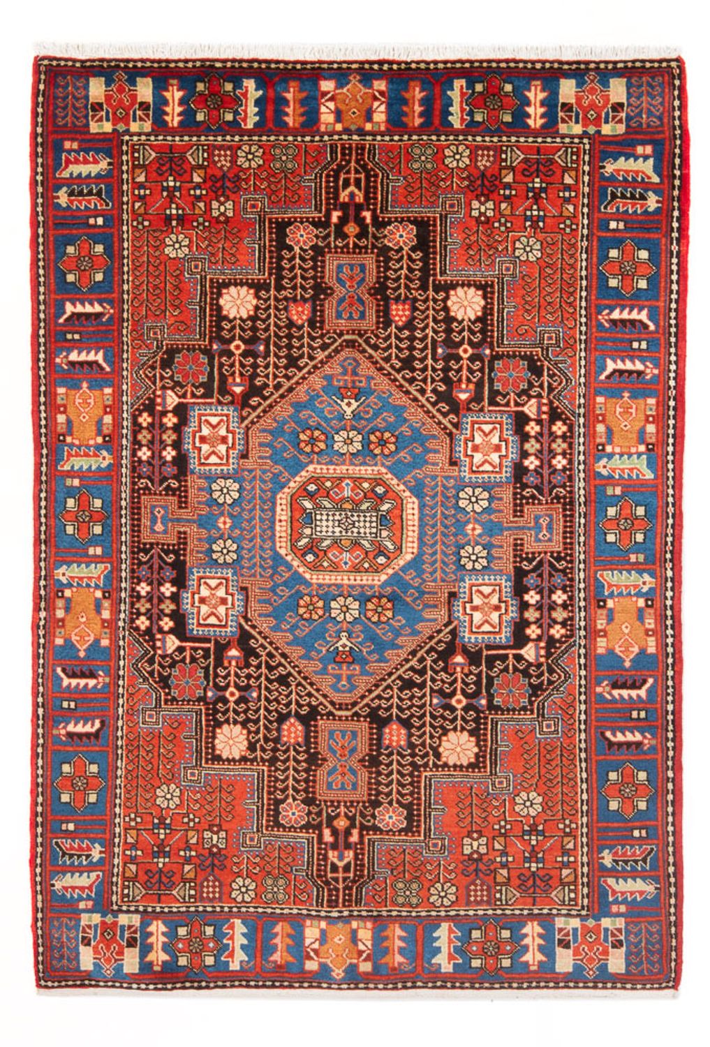 Alfombra persa - Nómada - 204 x 136 cm - azul