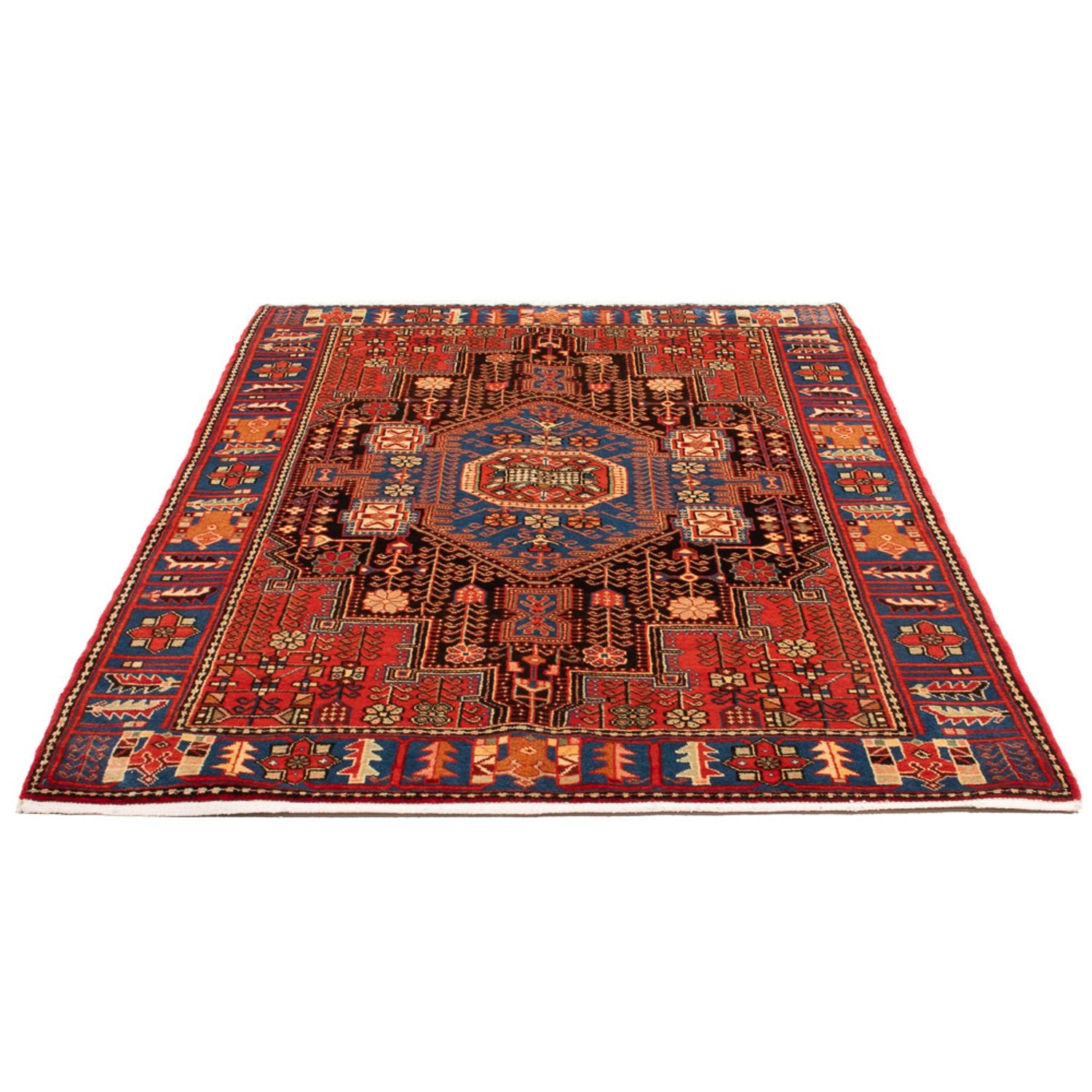 Alfombra persa - Nómada - 204 x 136 cm - azul