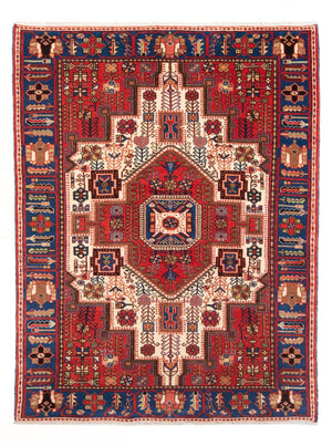 Alfombra persa - Nómada - 201 x 132 cm - rojo