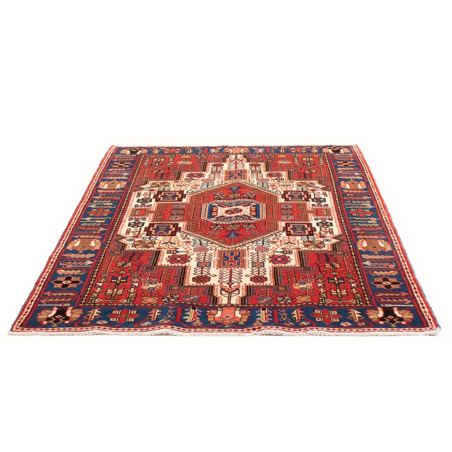 Alfombra persa - Nómada - 201 x 132 cm - rojo