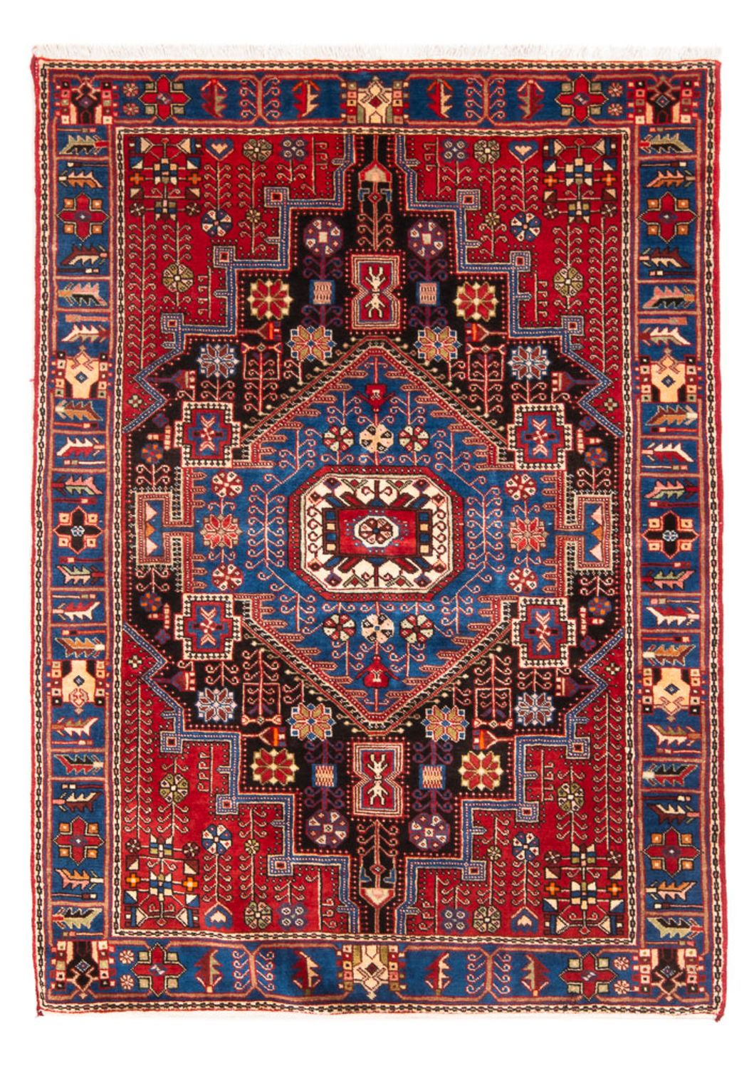 Alfombra persa - Nómada - 198 x 143 cm - azul