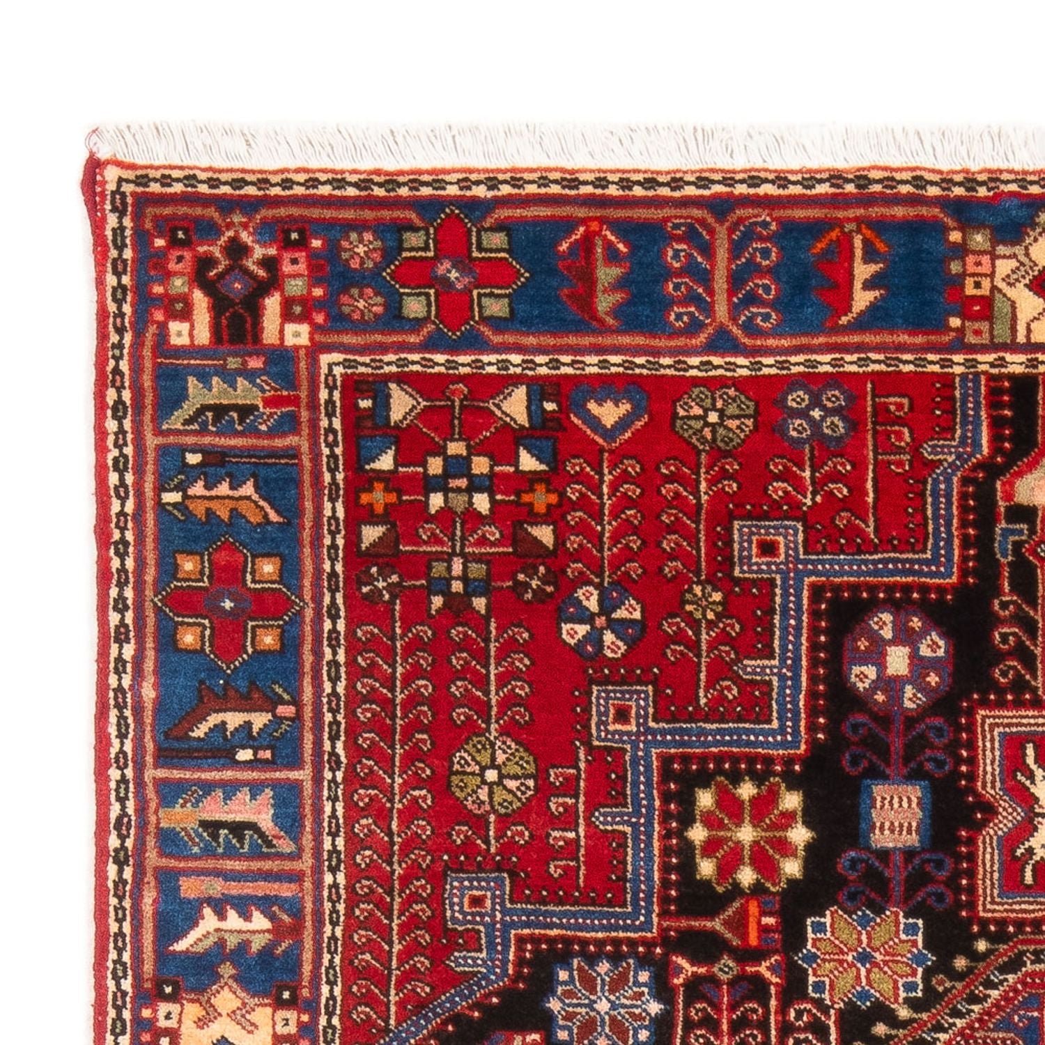 Alfombra persa - Nómada - 198 x 143 cm - azul