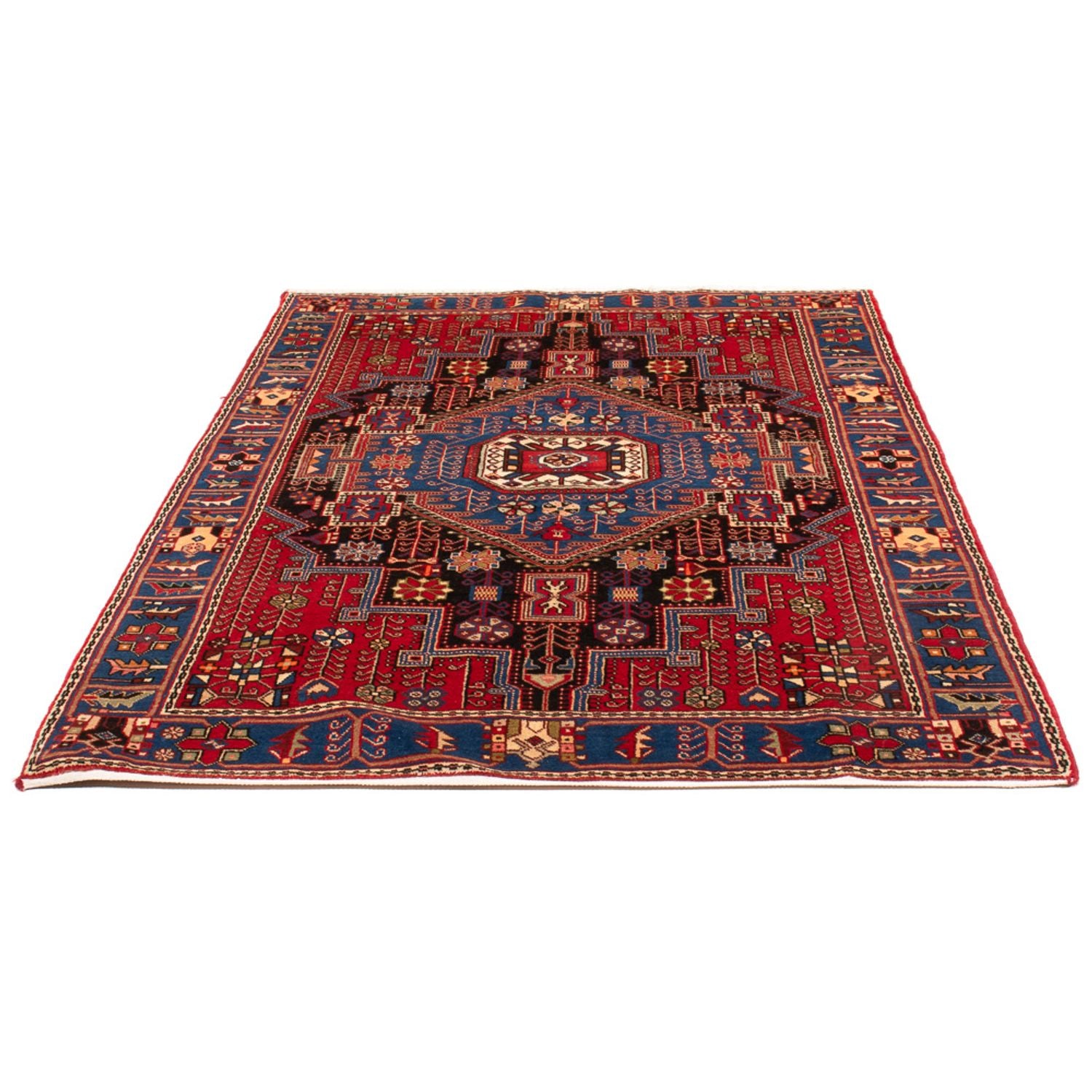 Alfombra persa - Nómada - 198 x 143 cm - azul