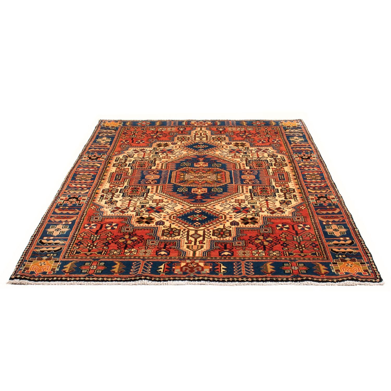 Alfombra persa - Nómada - 205 x 142 cm - azul