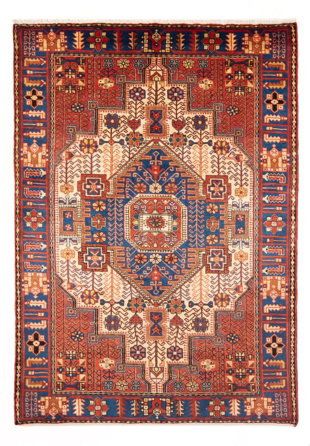 Alfombra persa - Nómada - 210 x 142 cm - azul