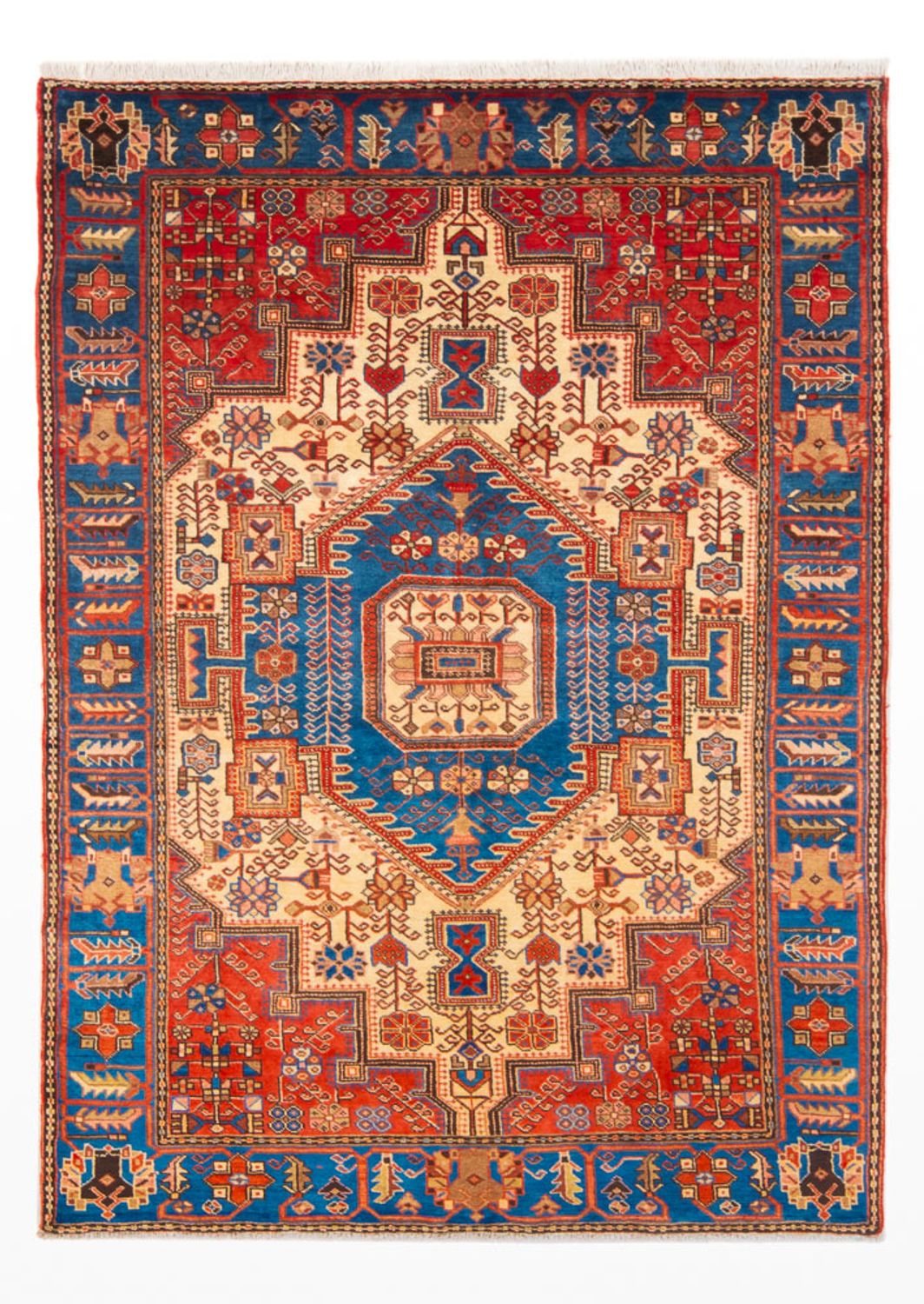 Alfombra persa - Nómada - 210 x 142 cm - azul