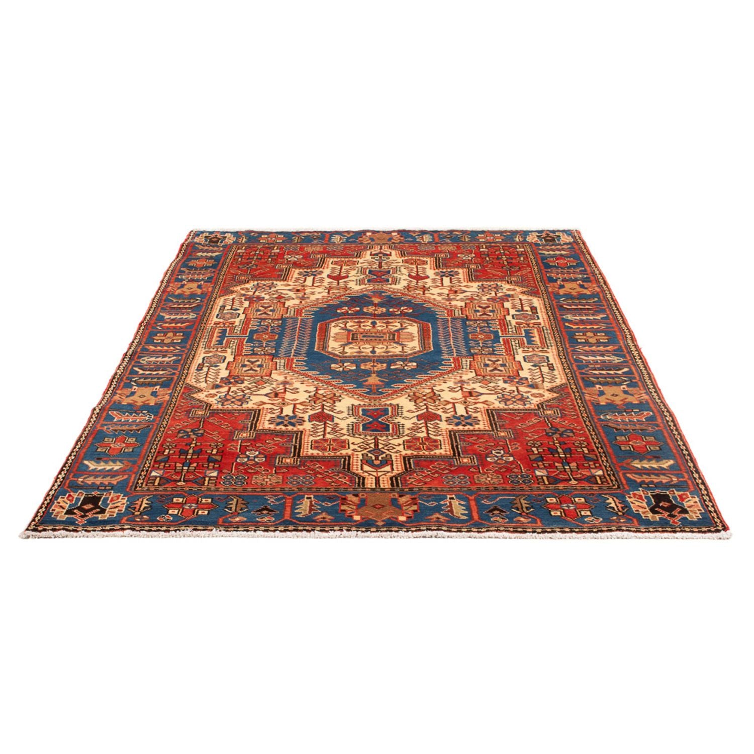 Alfombra persa - Nómada - 210 x 142 cm - azul