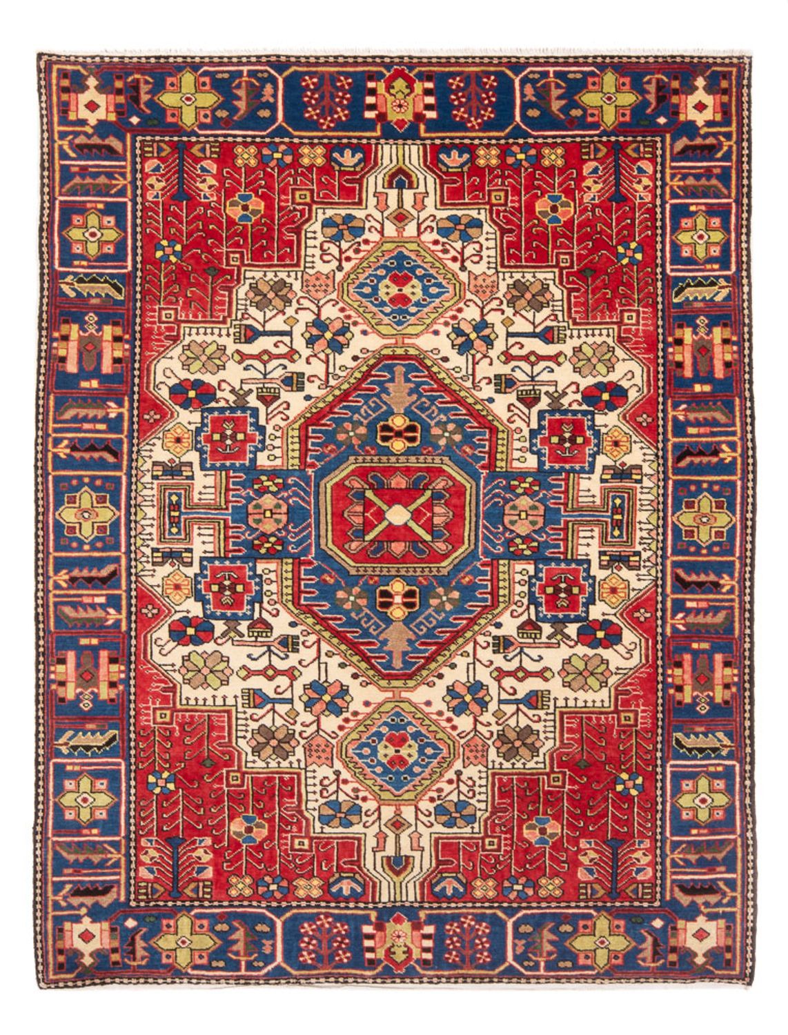 Alfombra persa - Nómada - 202 x 130 cm - azul