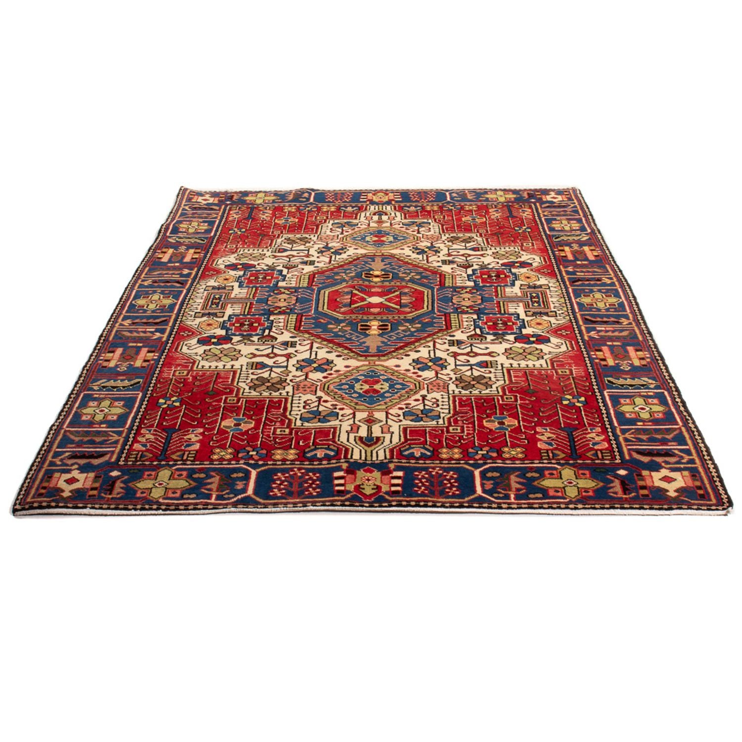 Alfombra persa - Nómada - 202 x 130 cm - azul