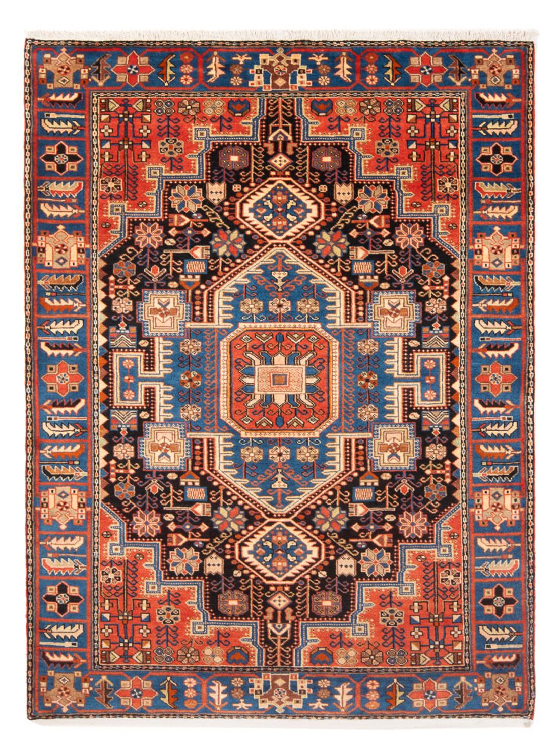 Alfombra persa - Nómada - 198 x 142 cm - azul