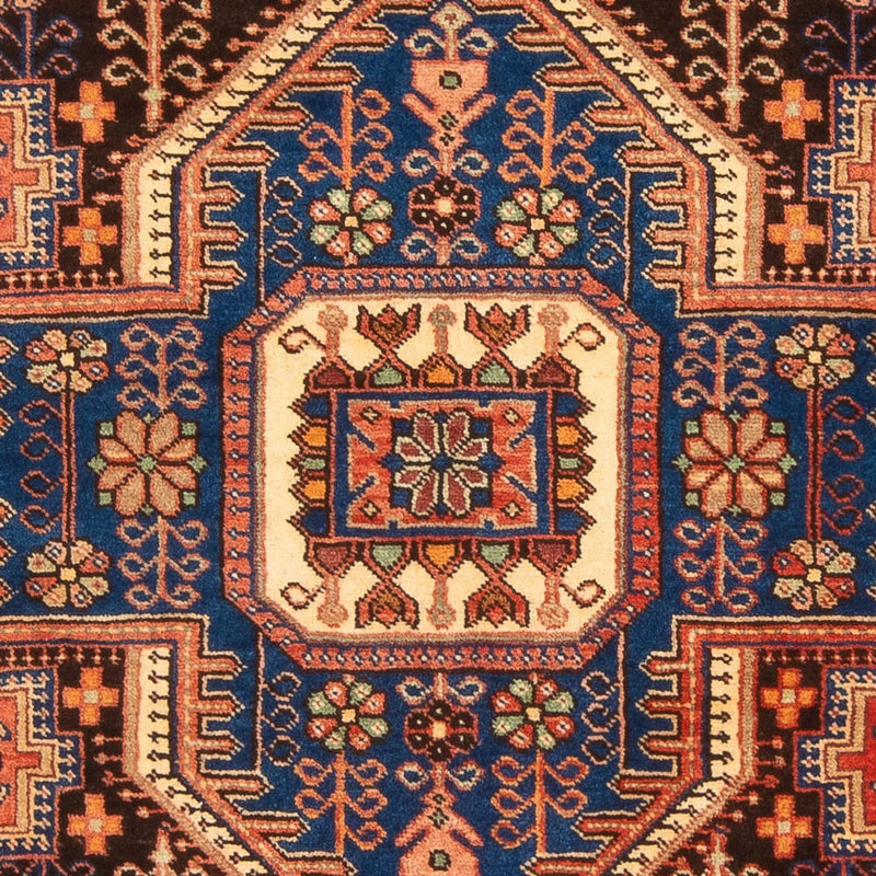 Alfombra persa - Nómada - 202 x 140 cm - azul oscuro