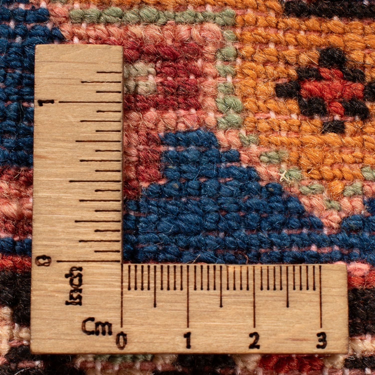 Alfombra persa - Nómada - 202 x 140 cm - azul oscuro