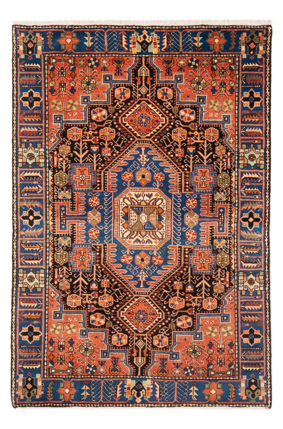 Alfombra persa - Nómada - 200 x 138 cm - azul