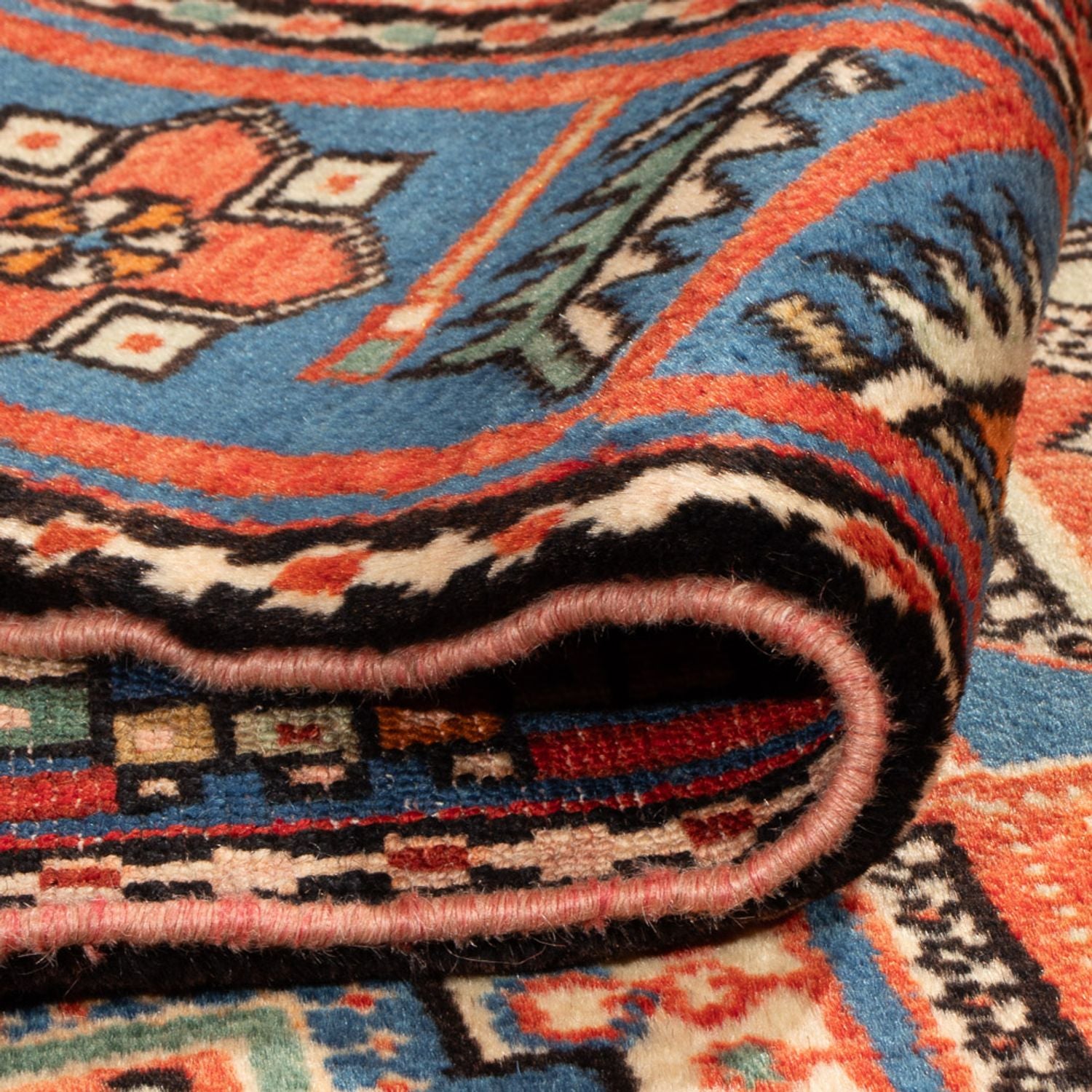 Alfombra persa - Nómada - 200 x 140 cm - azul
