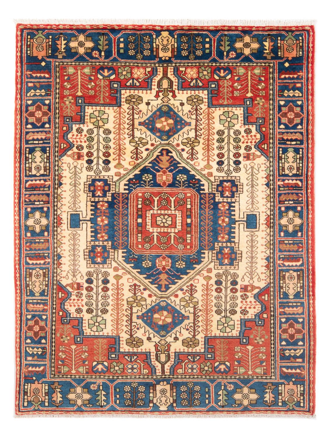 Alfombra persa - Nómada - 190 x 138 cm - azul