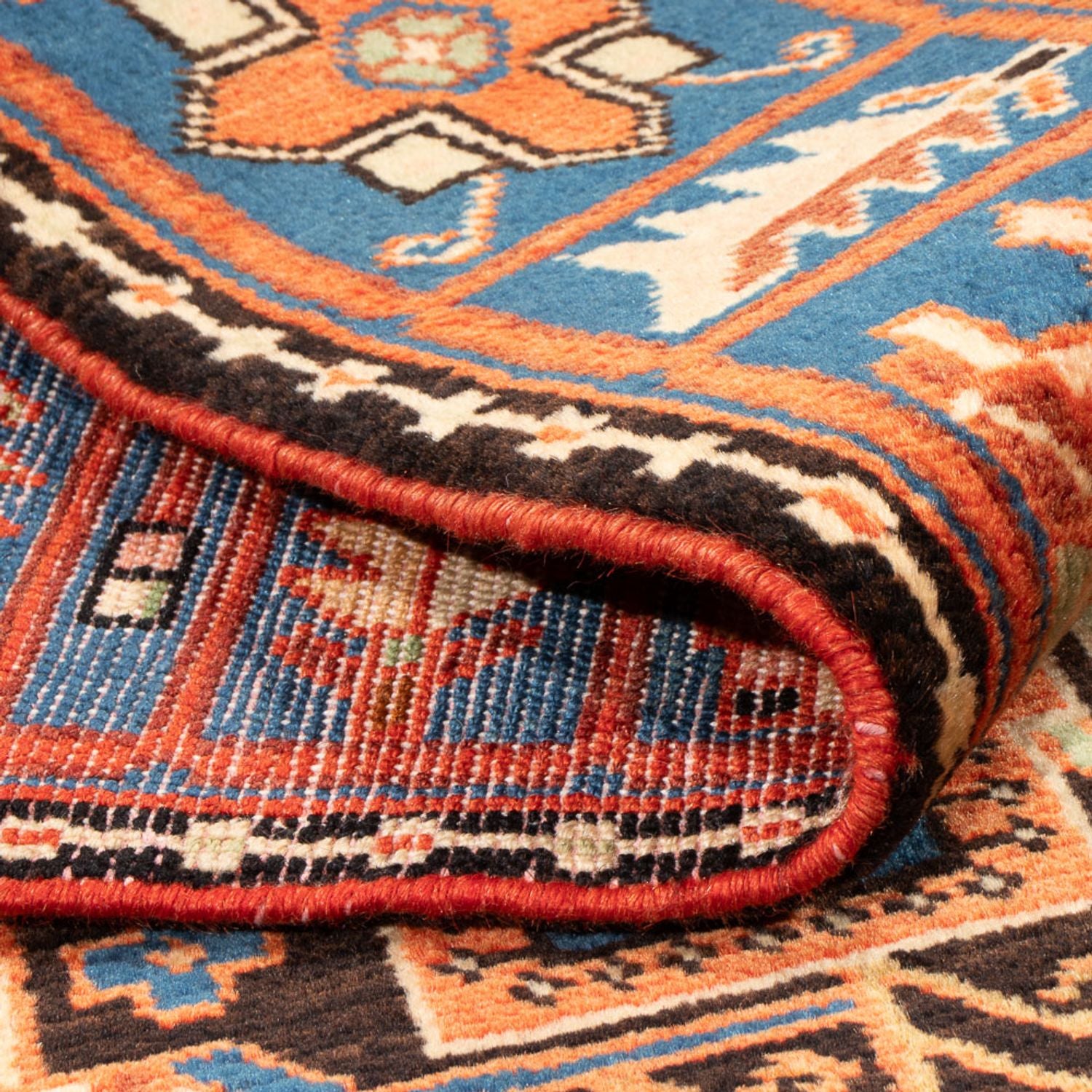Alfombra persa - Nómada - 197 x 137 cm - azul