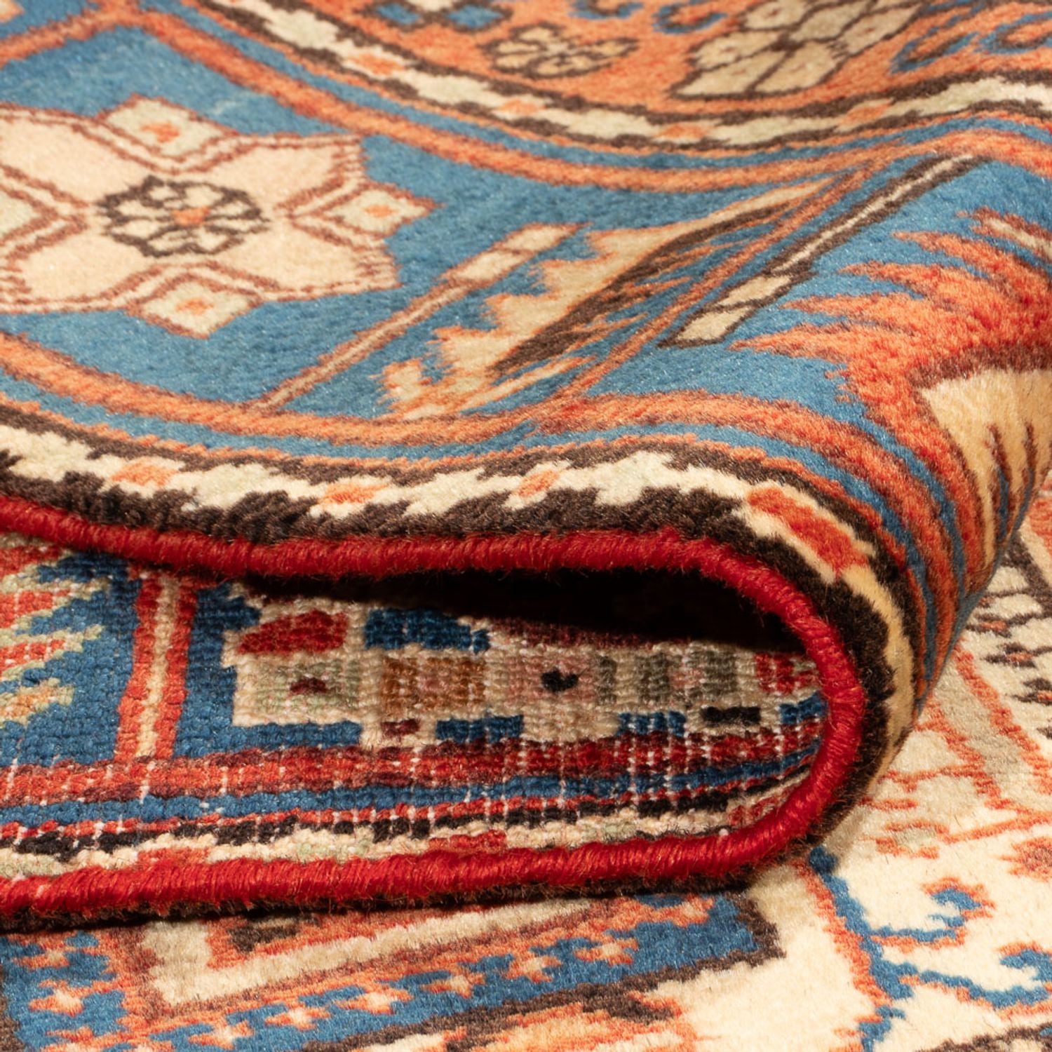 Alfombra persa - Nómada - 196 x 142 cm - azul