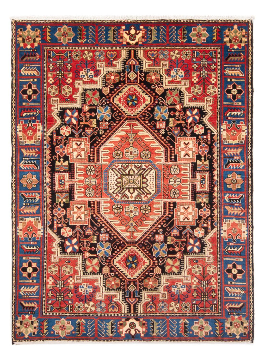 Alfombra persa - Nómada - 194 x 140 cm - beige claro
