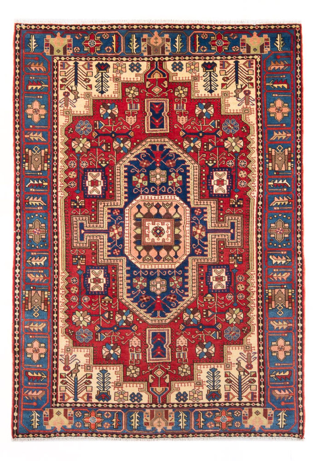 Alfombra persa - Nómada - 196 x 147 cm - azul