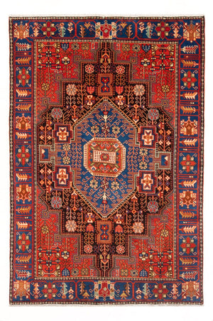 Alfombra persa - Nómada - 193 x 136 cm - azul