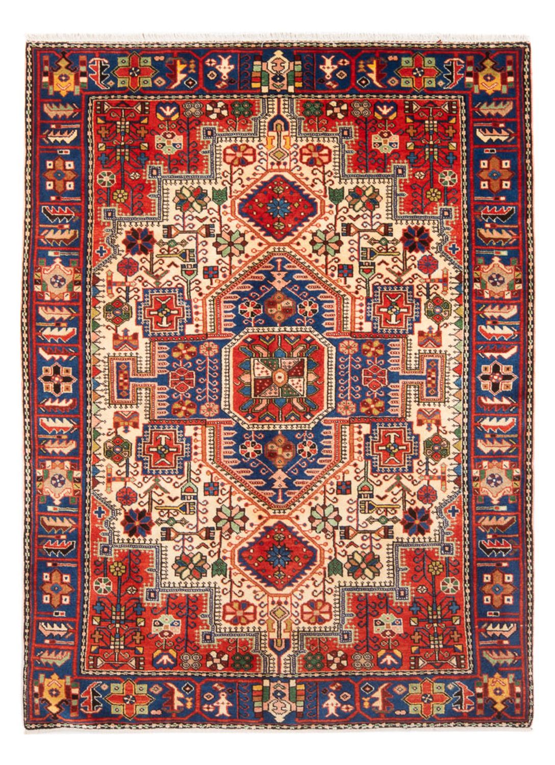 Alfombra persa - Nómada - 195 x 140 cm - azul
