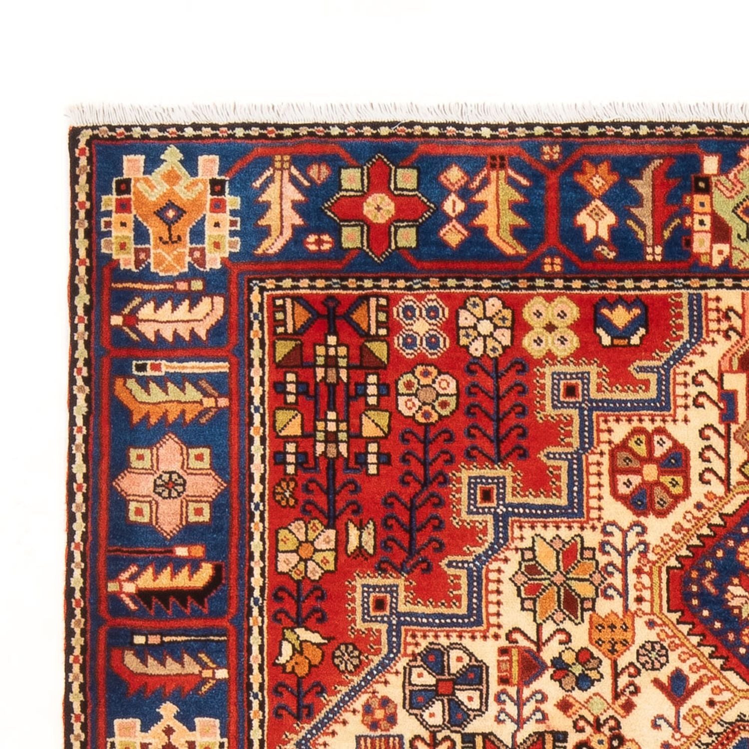 Alfombra persa - Nómada - 197 x 145 cm - azul